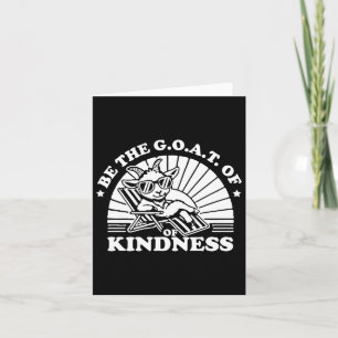 Kindness Anti Bullek Week Cute är Goat Stick Kort