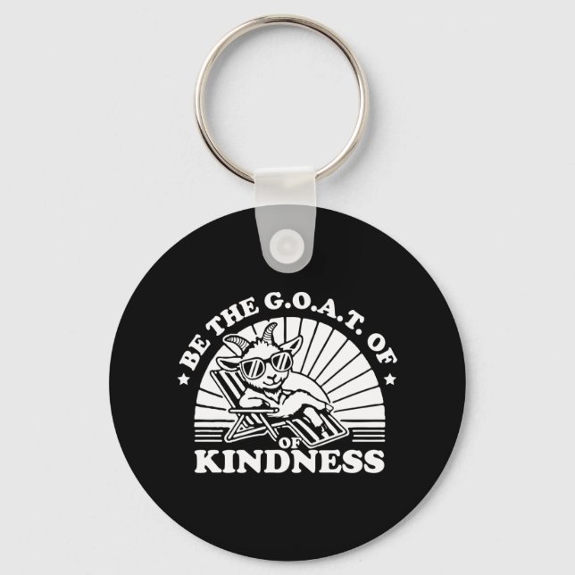 Kindness Anti Bullek Week Cute är Goat Stick Nyckelring (Framsida)