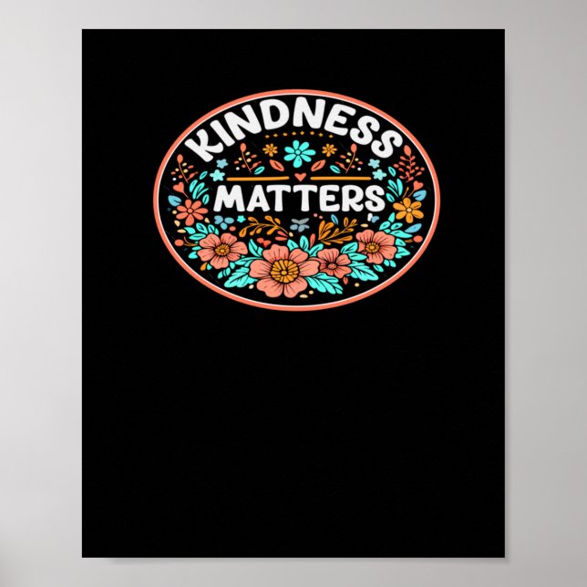 Kindness är Blommigt Blommor Flotters-märke. Poster (Framsidan)
