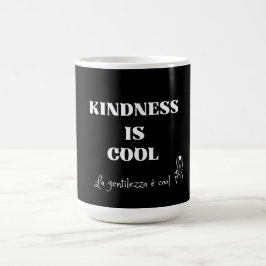 KINDNESS ÄR COOLA tvåspråkig Kaffemugg
