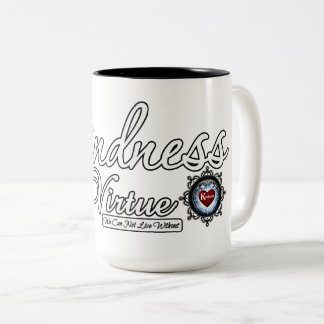 Kindness är en dygd Två-Tonad mugg