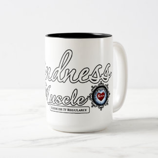 Kindness är ett muskel Två-Tonad mugg