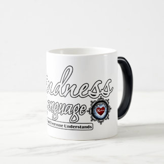 Kindness är ett språk magisk mugg