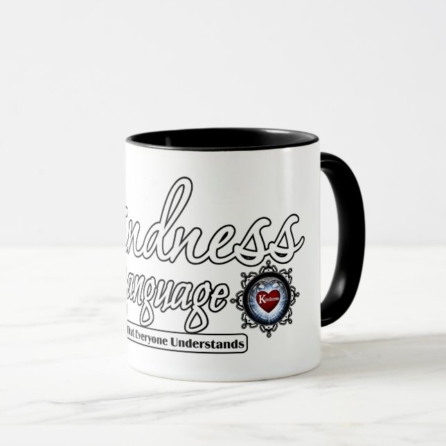 Kindness är ett språk mugg (Framsida höger)