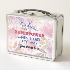 Kindness är min supermakt Metall Lunchbox