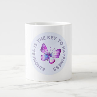 Kindness är Nyckel till Happiness Butterfly Mugg Jumbo Mugg