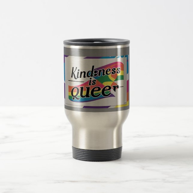Kindness är Queer - Designad av ShelloCB Resemugg (Center)