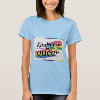 Kindness är Queer - Designad av ShelloCB T Shirt