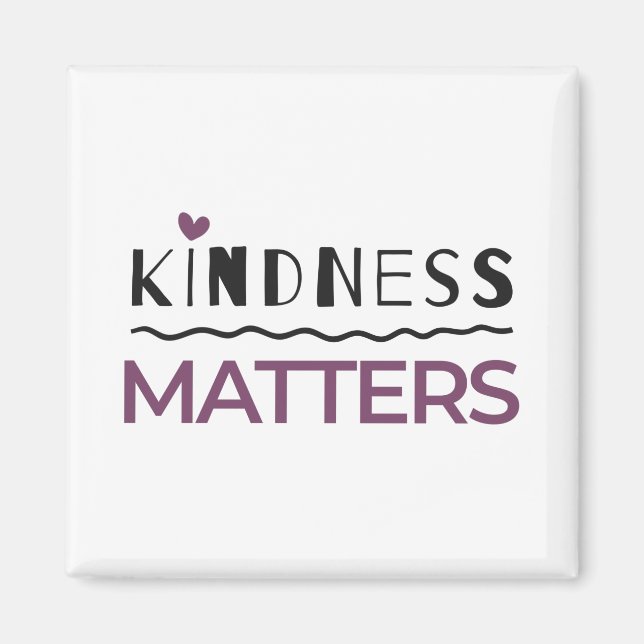 Kindness betyder truckerkeps magnet (Framsidan)