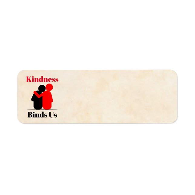 Kindness Binds Us Returadressetikett Returadress Etikett (Framsidan)