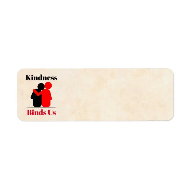 Kindness Binds Us Returadressetikett Returadress Etikett (Framsidan)