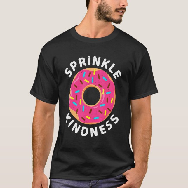 Kindness Donut Cute Doughnut Women Manar T Shirt (Framsida)