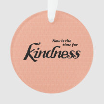 Kindness färglös julprydnad