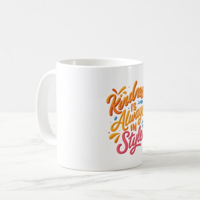 Kindness finns alltid i Stil - inspirationsoffert Kaffemugg (Framsida vänster)