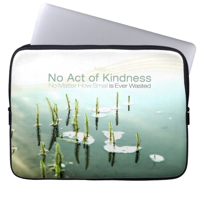 "Kindness" för Aesop inspirational Quote Laptop sl Fodral (Framsidan)