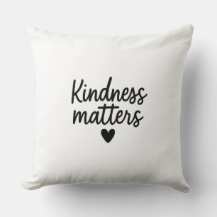 Kindness-frågor - minimal inspirationsoffert kudde