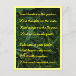 Kindness Garden Postcard Vykort