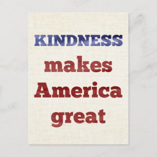 Kindness gör Amerika Underbart Vykort