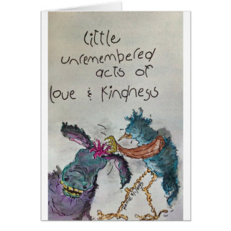 Kindness-handlingar Hälsningskort