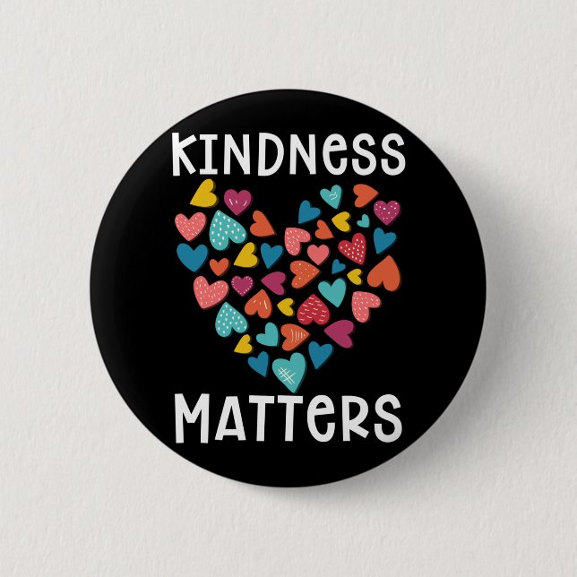 Kindness Heart Equality Together Kind Cute Knapp (Framsida)