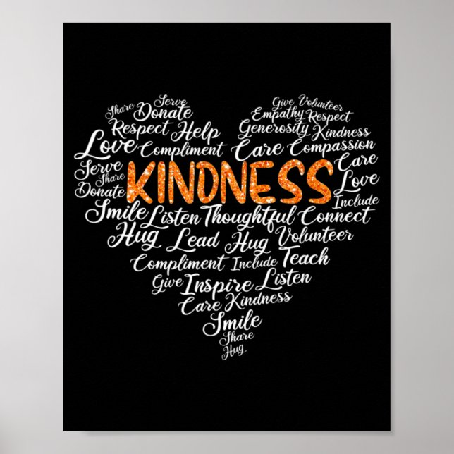 Kindness Heart World Kindness Day be like Teacher Poster (Framsidan)