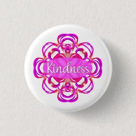 Kindness i Rosa Mandala Knapp
