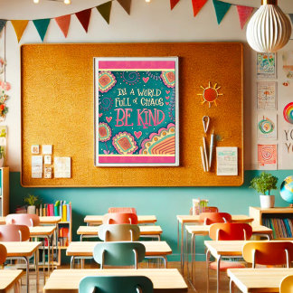 Kindness in Chaos Quote Inspiring  Poster