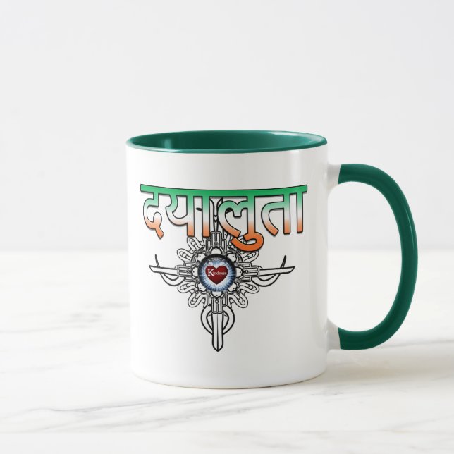 Kindness in Hindi Mugg (Höger)