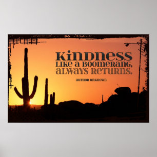 Kindness inspirational Poster Skriv ut