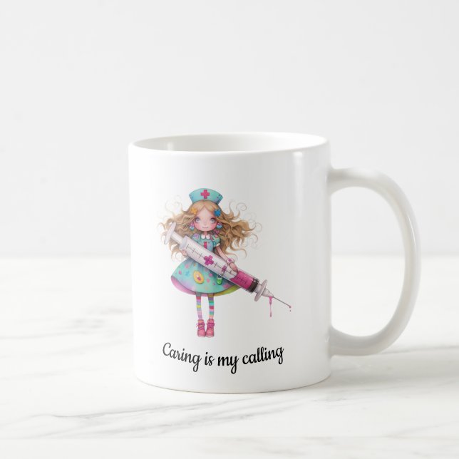 Kindness Is My Calling – Nurse Mug Kaffemugg (Höger)