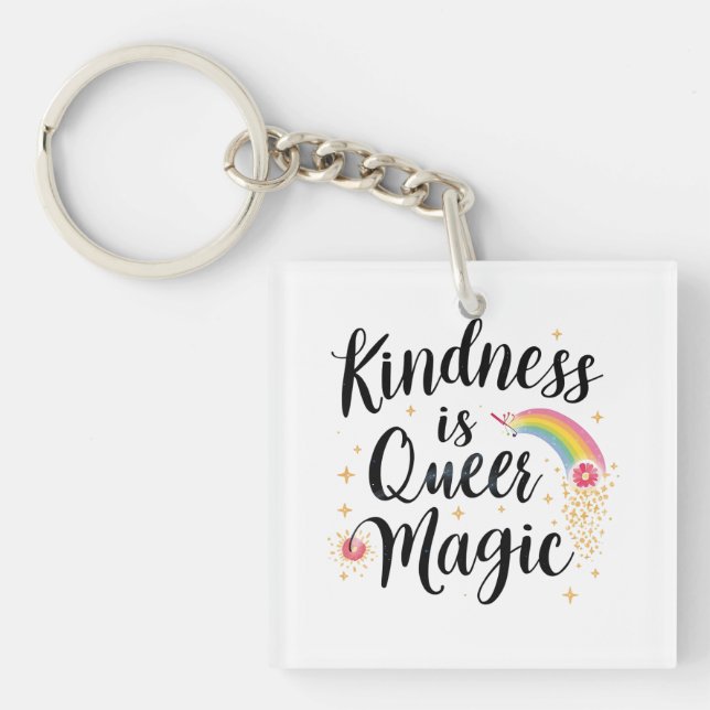 Kindness Is Queer Magic Rainbow Quote LGBTQ+ (Framsidan)