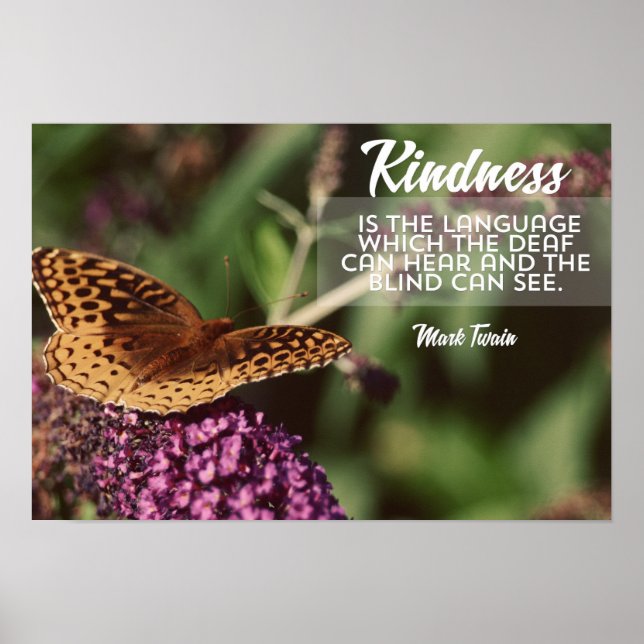 Kindness Is The Language Poster (Framsidan)