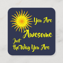 Kindness-kort: "Du är Fantastisk"-kort Fyrkantigt Visitkort