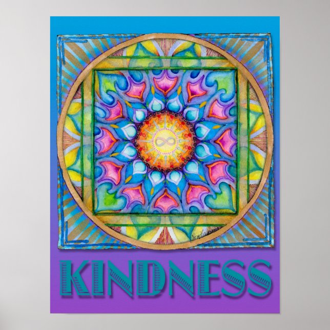 Kindness Mandala Poster (Framsidan)