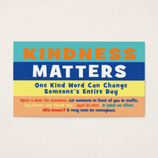 Kindness matchar kort