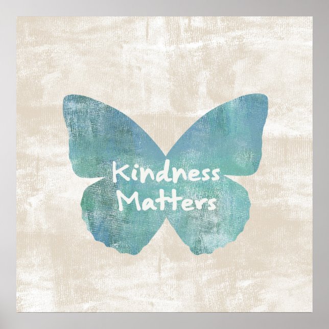 Kindness Matters Butterfly Poster (Framsidan)