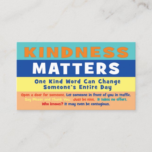 Kindness Matters Cards (Framsida)