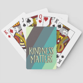 Kindness Matters, Enkel Modern Rand Grönt Blue Casinokort