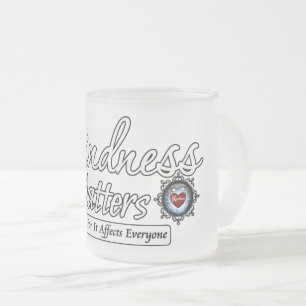 Kindness Matters Frostad Glasmugg
