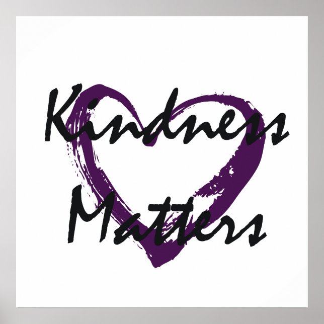 Kindness Matters Heart Poster (Framsidan)