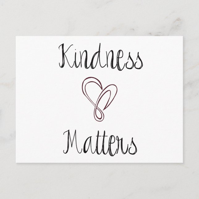 Kindness Matters Heart Vykort (Framsida)