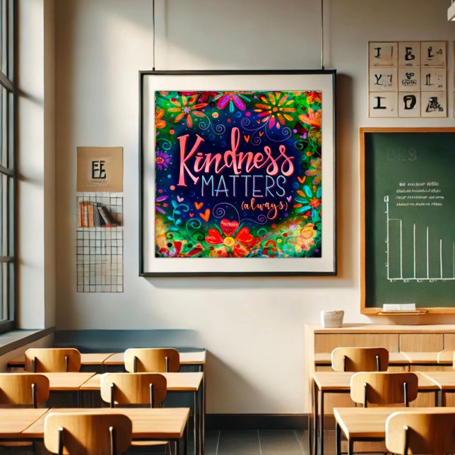 Kindness Matters Inspirational Classroom Poster (Skapare uppladdad)