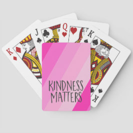 Kindness Matters, Modern Feminine Girly Rosa Casinokort