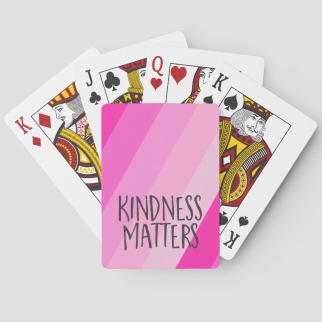 Kindness Matters, Modern Feminine Girly Rosa Casinokort (Baksidan)