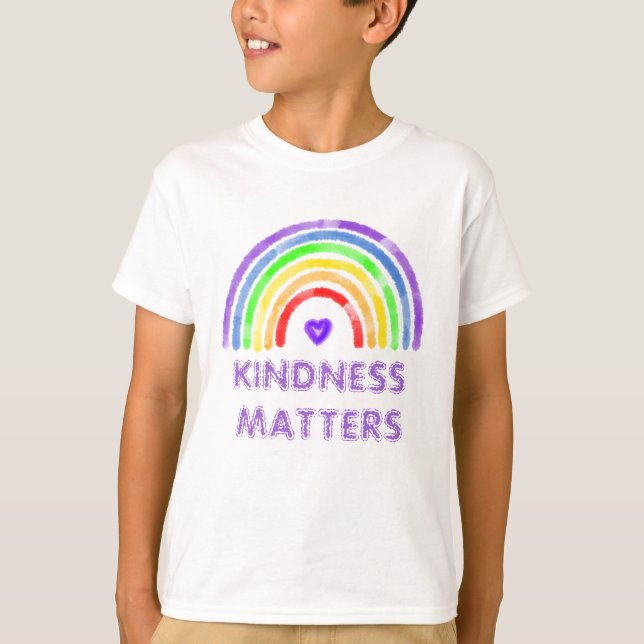 Kindness Matters | Regnbåge T Shirt (Framsida)