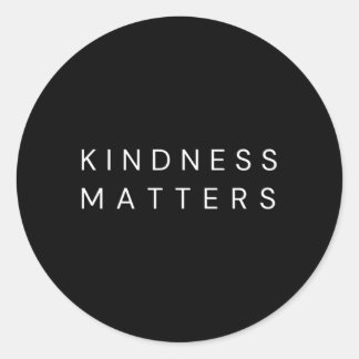 Kindness Matters Runt Klistermärke