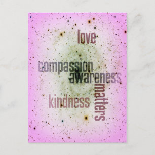 Kindness Matters Universal Kärlek vykort