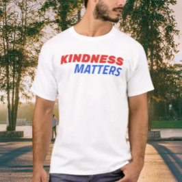 Kindness Matters USA T-Shirt - Red & Blue