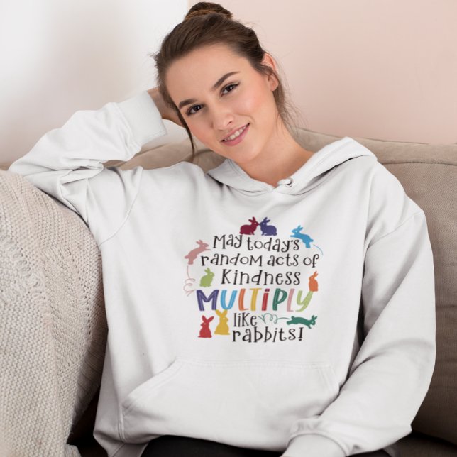 Kindness Motivational Rabbit Quote T Shirt (Skapare uppladdad)