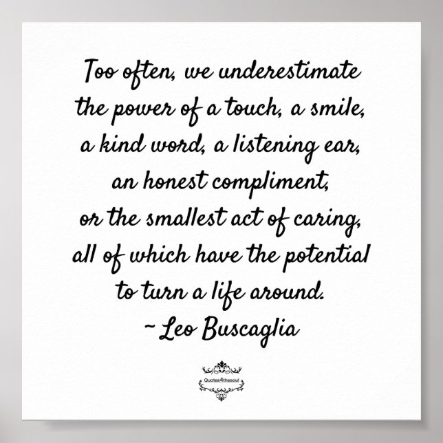 KINDNESS MOTIVATIONELLA POSTER (Framsidan)